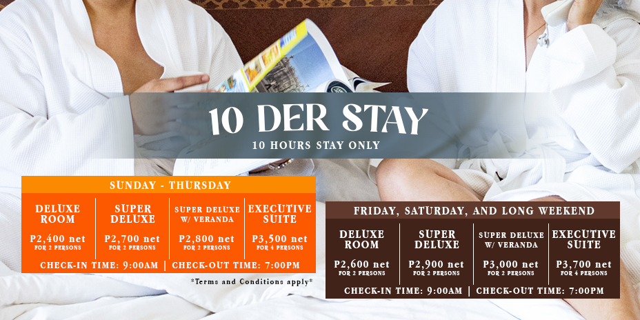 10-DER STAY PROMO RATES